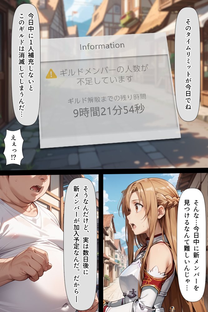スキル絶対君主でアスナを犯し尽くす！【こっとろん】 エロ同人誌画像 021