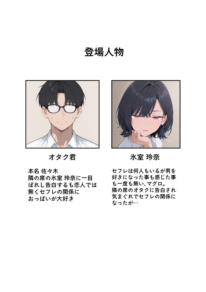 セフレじゃ絶対出来ない生殖本能むき出し恋人エッチでガチイキしまくるクールギャルの話【ヌレンヌレン】 エロ同人誌画像 001