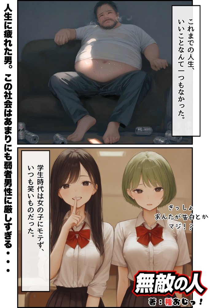 【無敵の人】人生に絶望した弱者男性のおじさんが無敵になるまで【種付け出版】 エロ同人誌画像 002