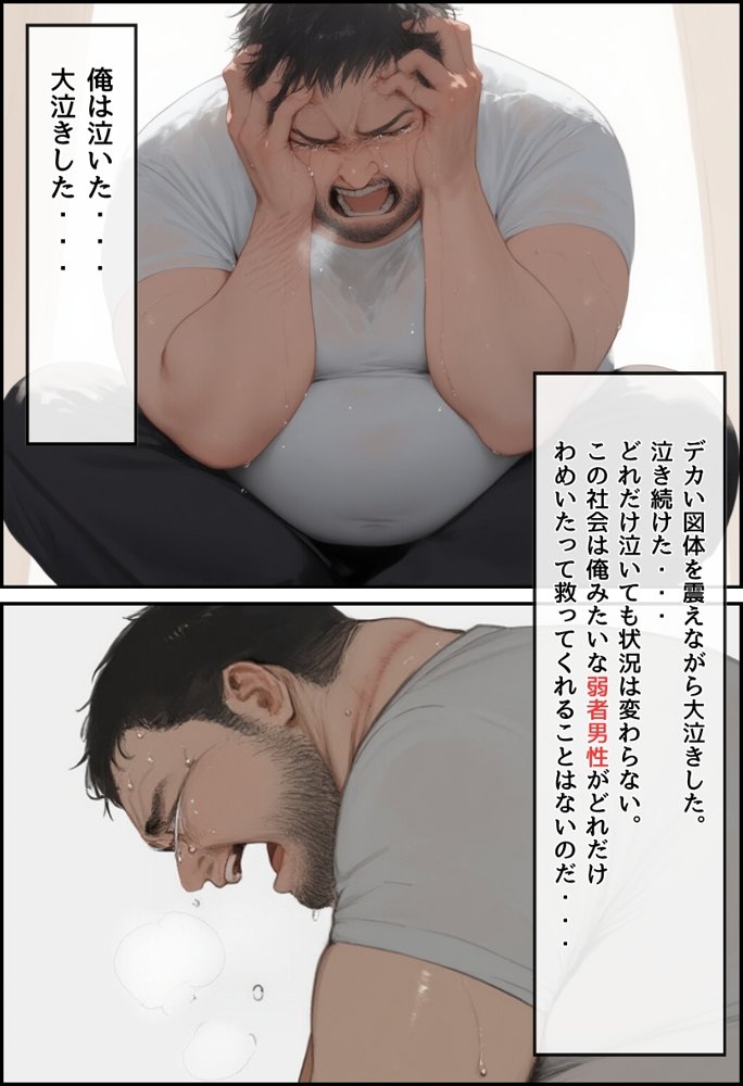 【無敵の人】人生に絶望した弱者男性のおじさんが無敵になるまで【種付け出版】 エロ同人誌画像 007