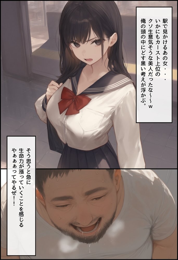 【無敵の人】人生に絶望した弱者男性のおじさんが無敵になるまで【種付け出版】 エロ同人誌画像 009