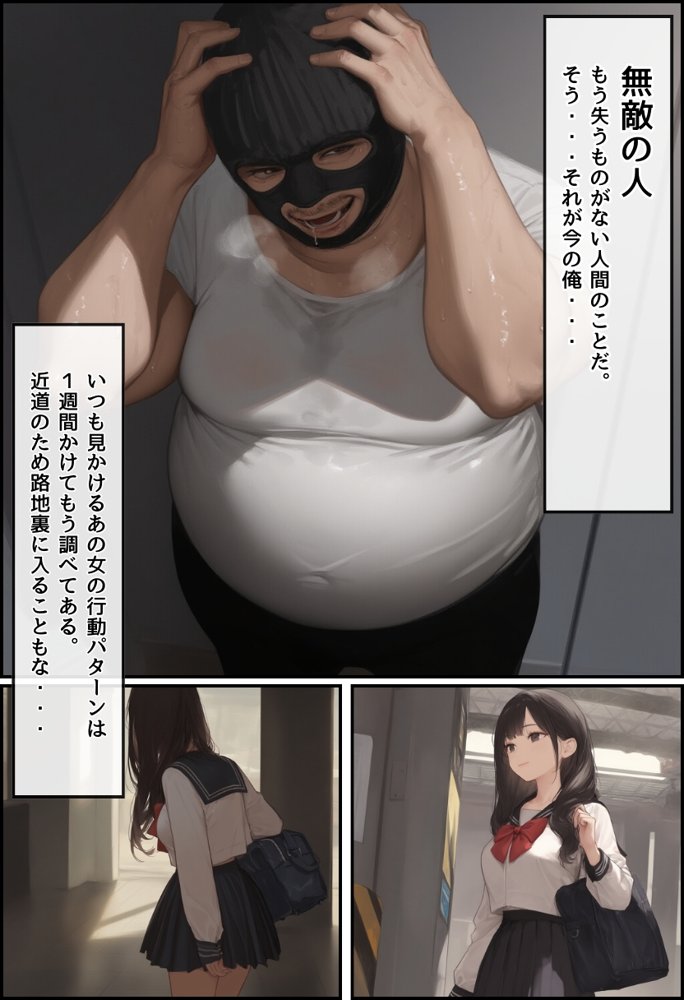 【無敵の人】人生に絶望した弱者男性のおじさんが無敵になるまで【種付け出版】 エロ同人誌画像 012